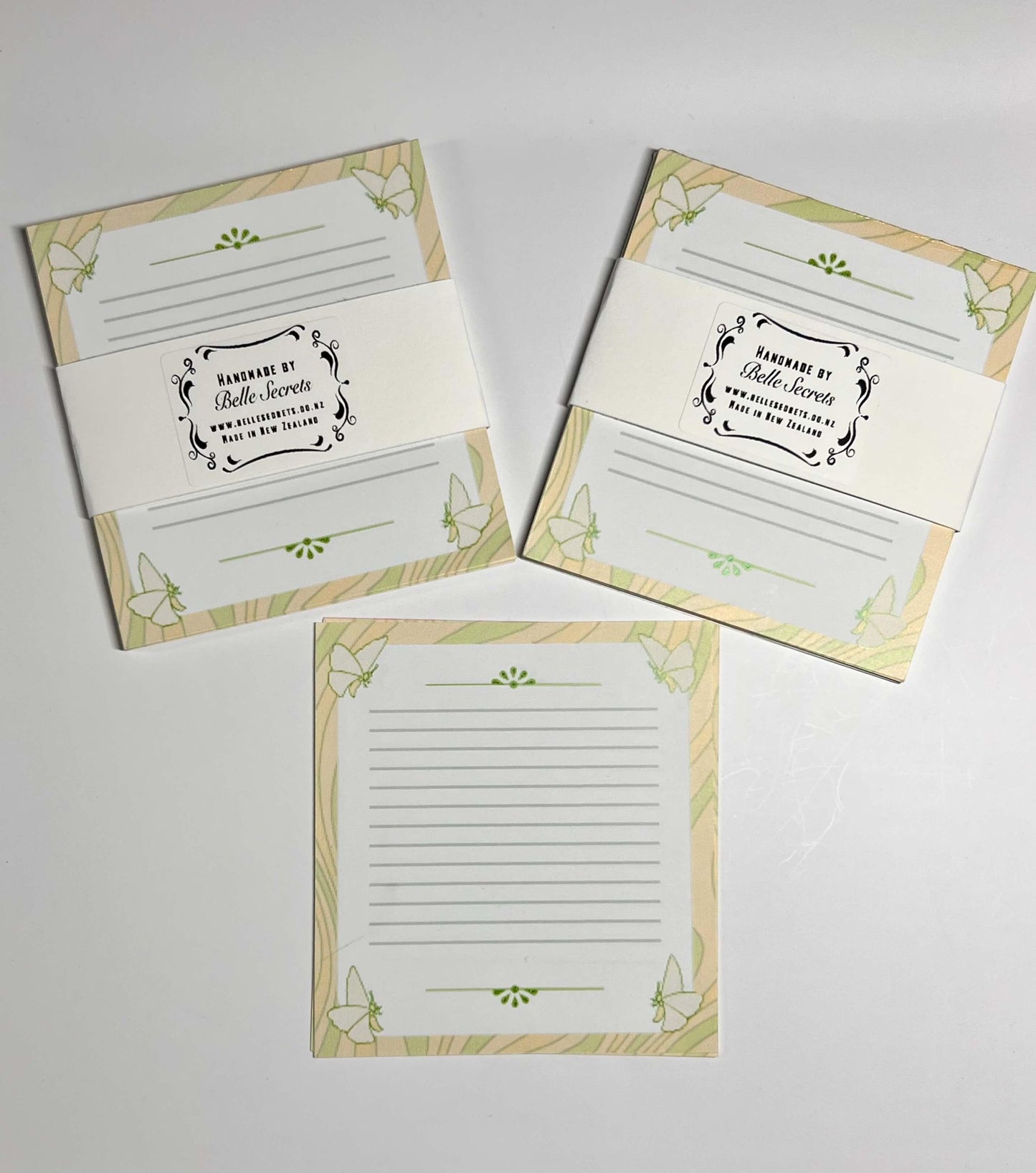 Yellow Butterflies Notepad - Belle Secrets