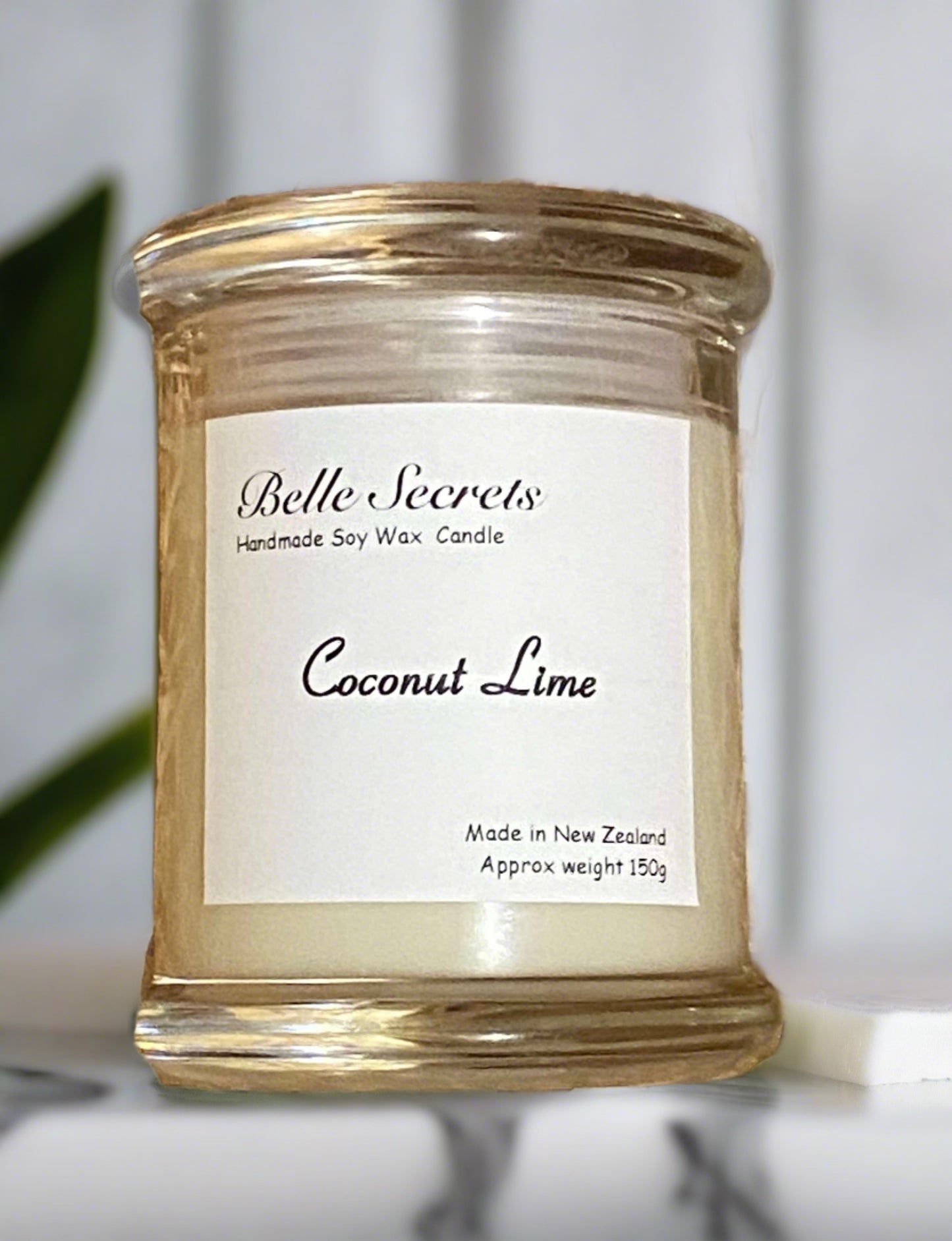 Scented Soy Wax Candle - Coconut Lime - Belle Secrets