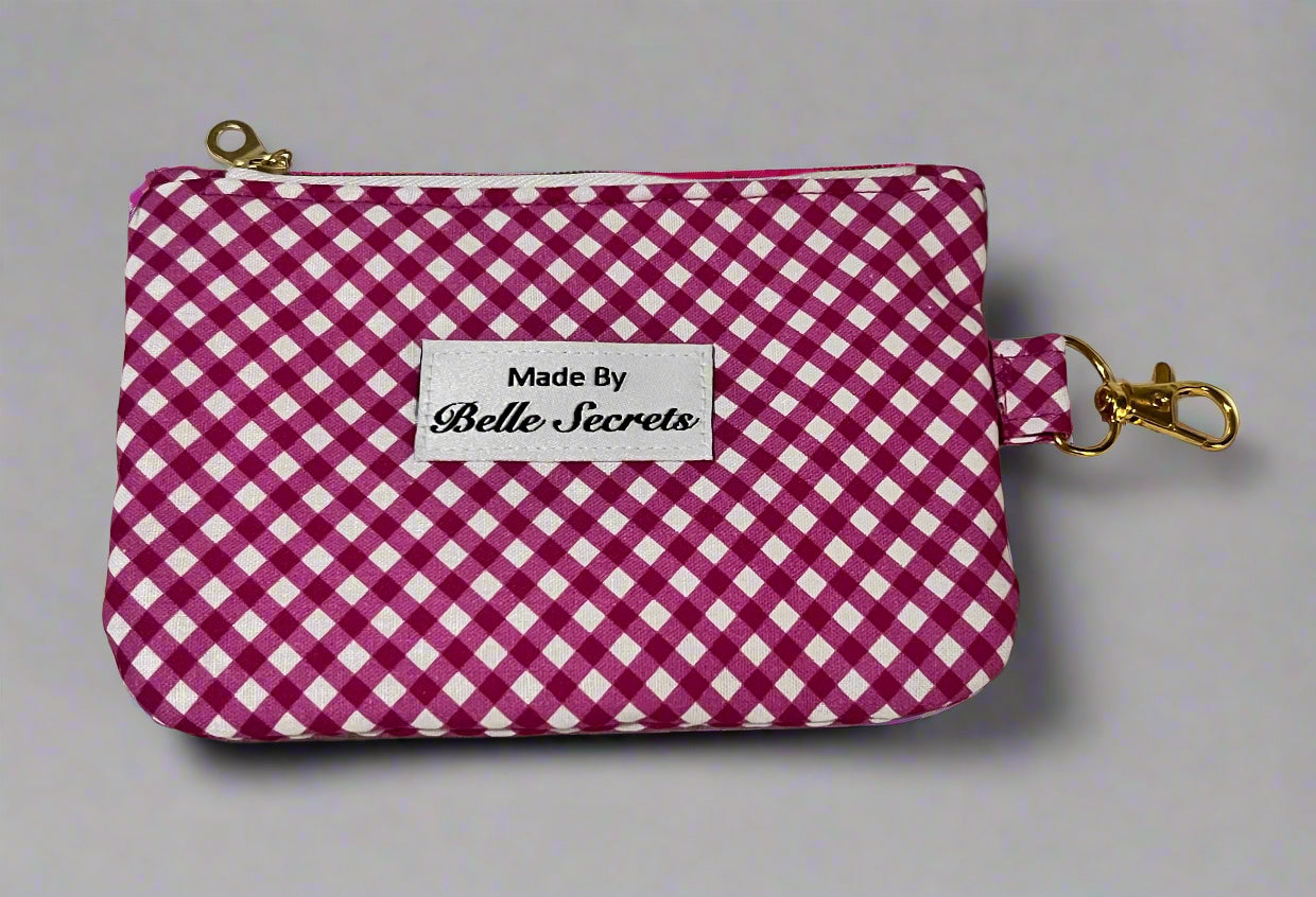 belle secrets betty purse, betty purse, mulberry gingham purse, cheap purse nz, ladies purse in nz, luxury purse nz, handmade purse in nz, made in new zealand