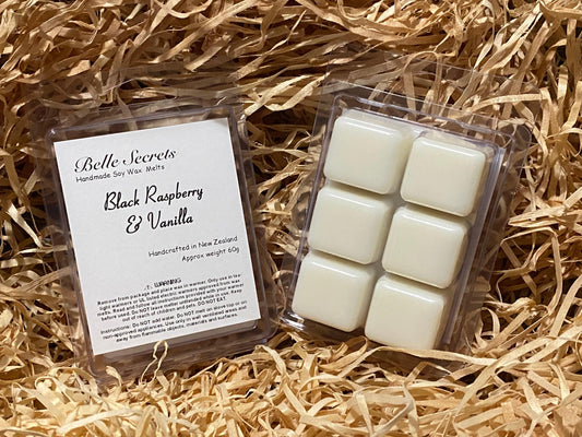 Soy Wax Melts - Black Raspberry and Vanilla - Belle Secrets