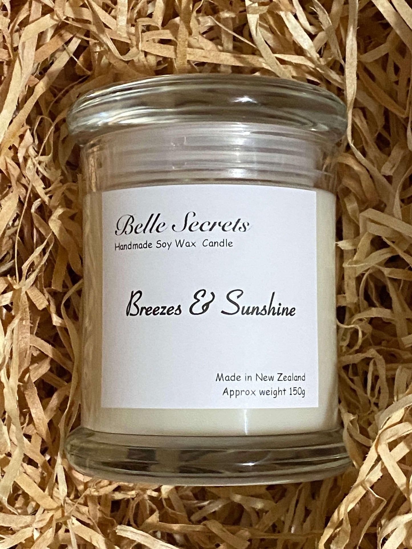 Soy Wax Candles - Breezes and Sunshine - Belle Secrets