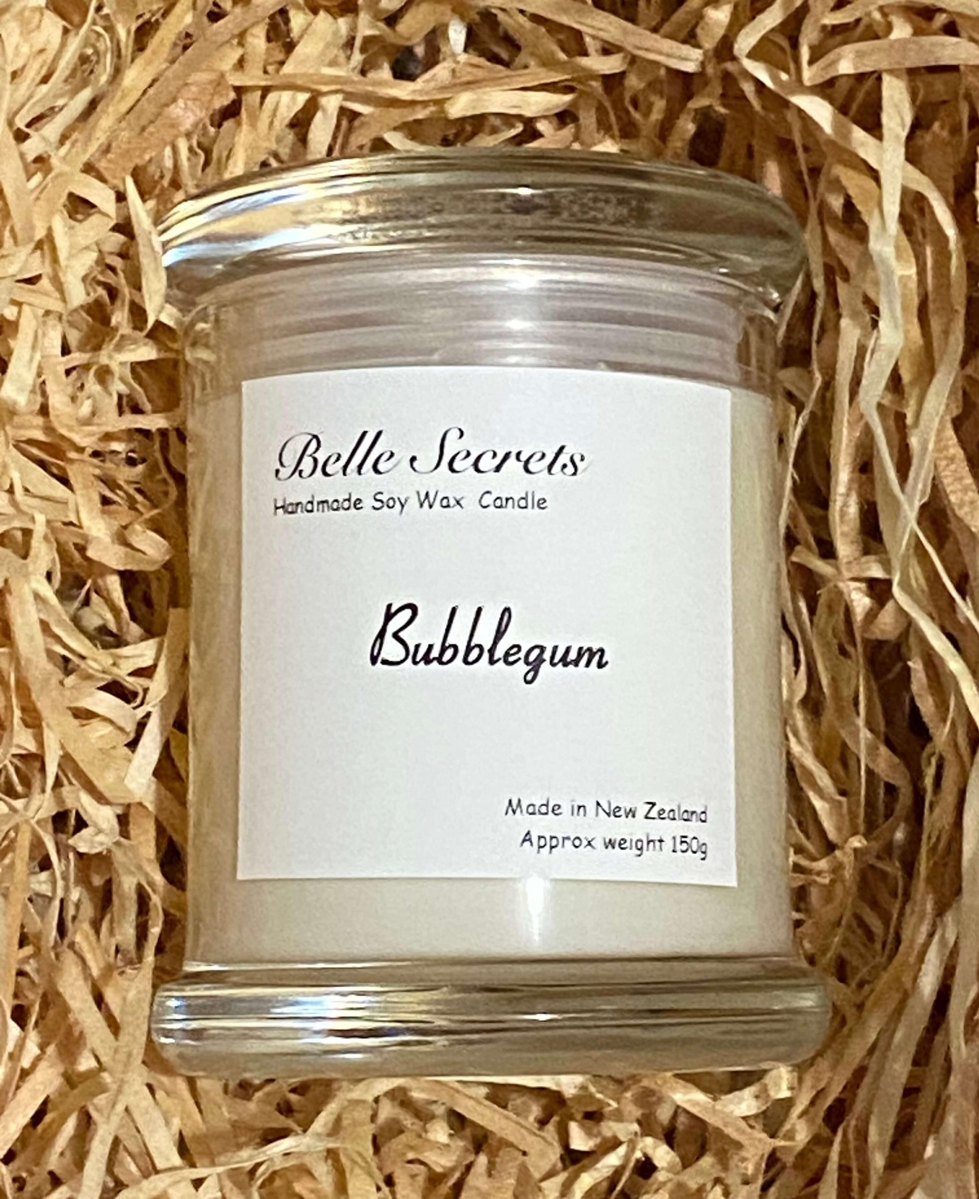 Scented Soy Wax Candles - Bubblegum - Belle Secrets