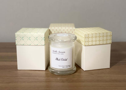 Scented Soy Wax Candles - Black Orchid - Belle Secrets