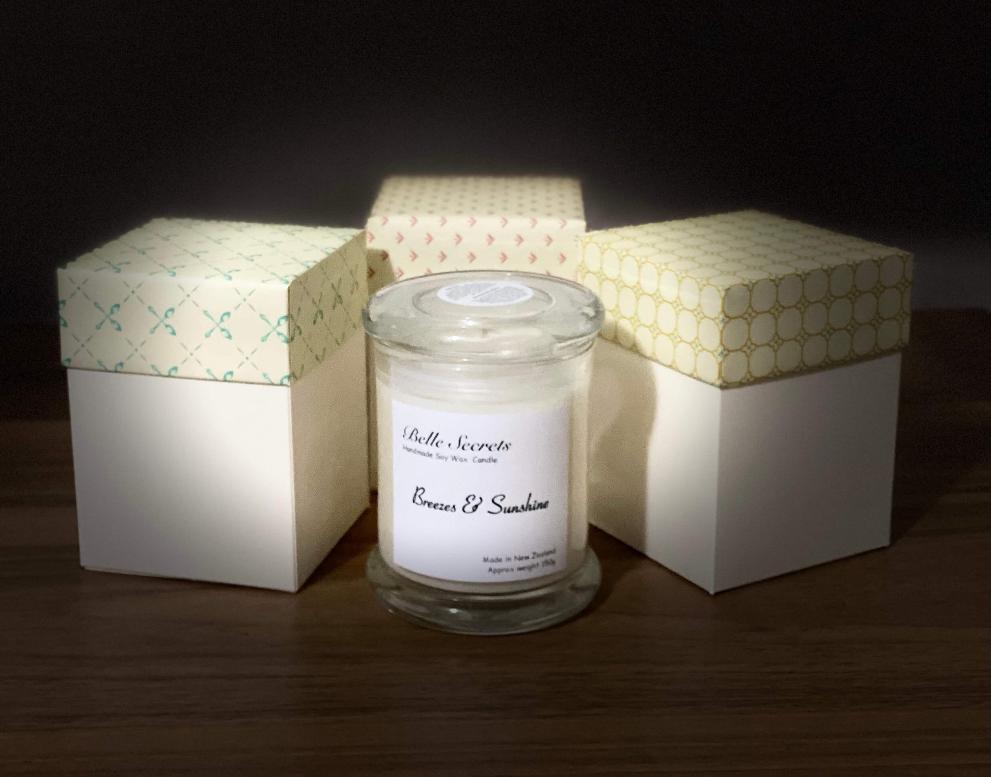 Soy Wax Candles - Breezes and Sunshine - Belle Secrets