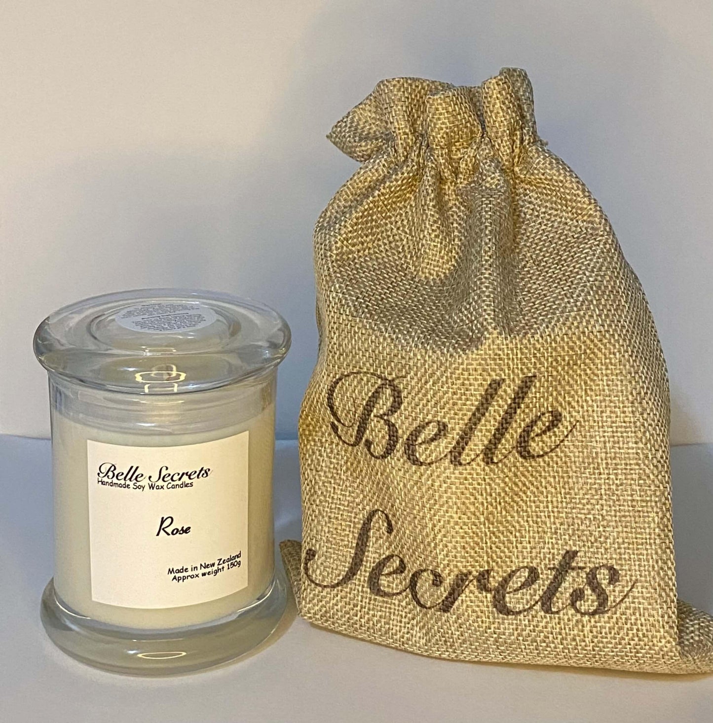 Soy Wax Candles - Rose - Belle Secrets