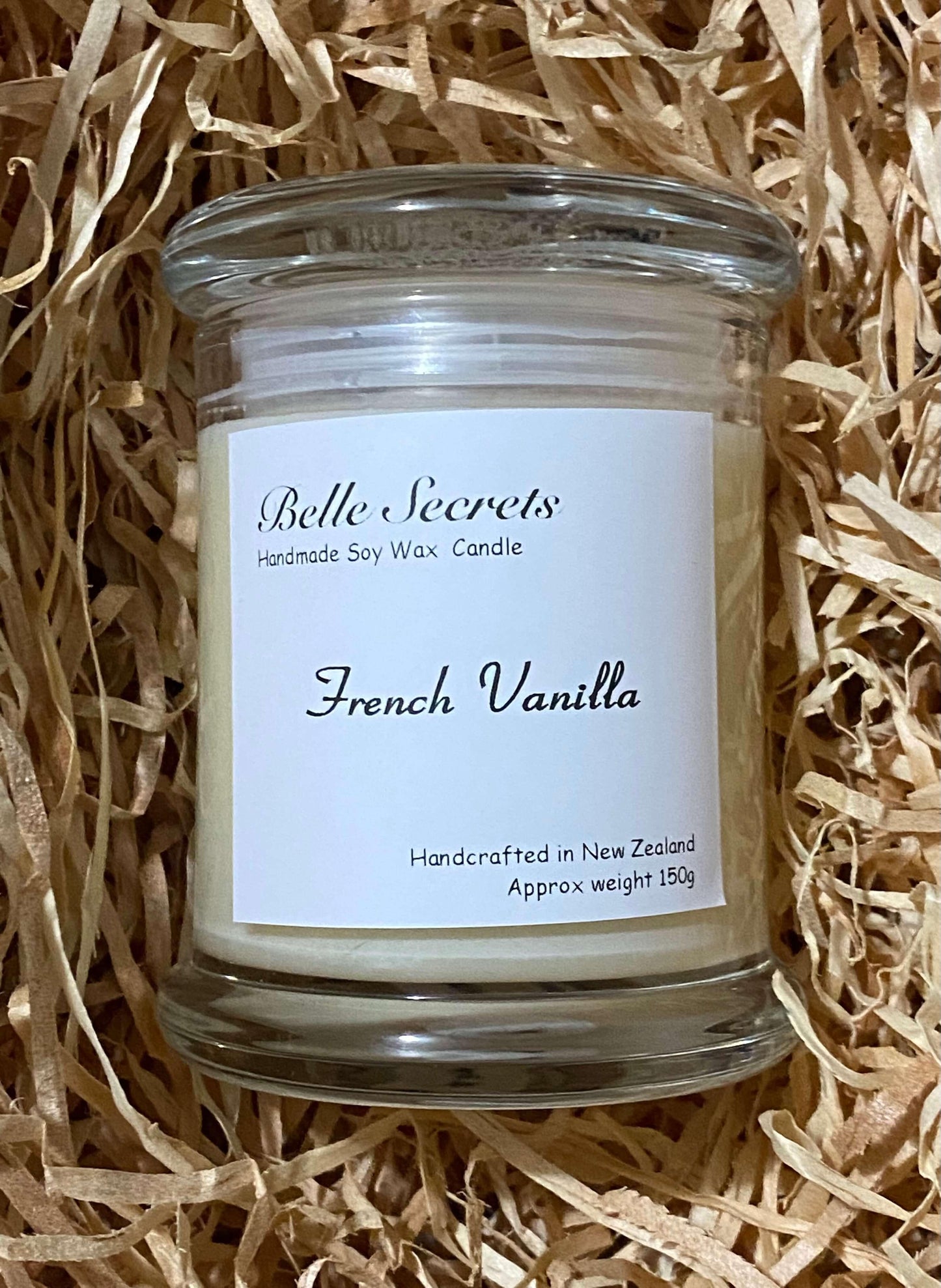 Soy Wax Candles - French Vanilla - Belle Secrets