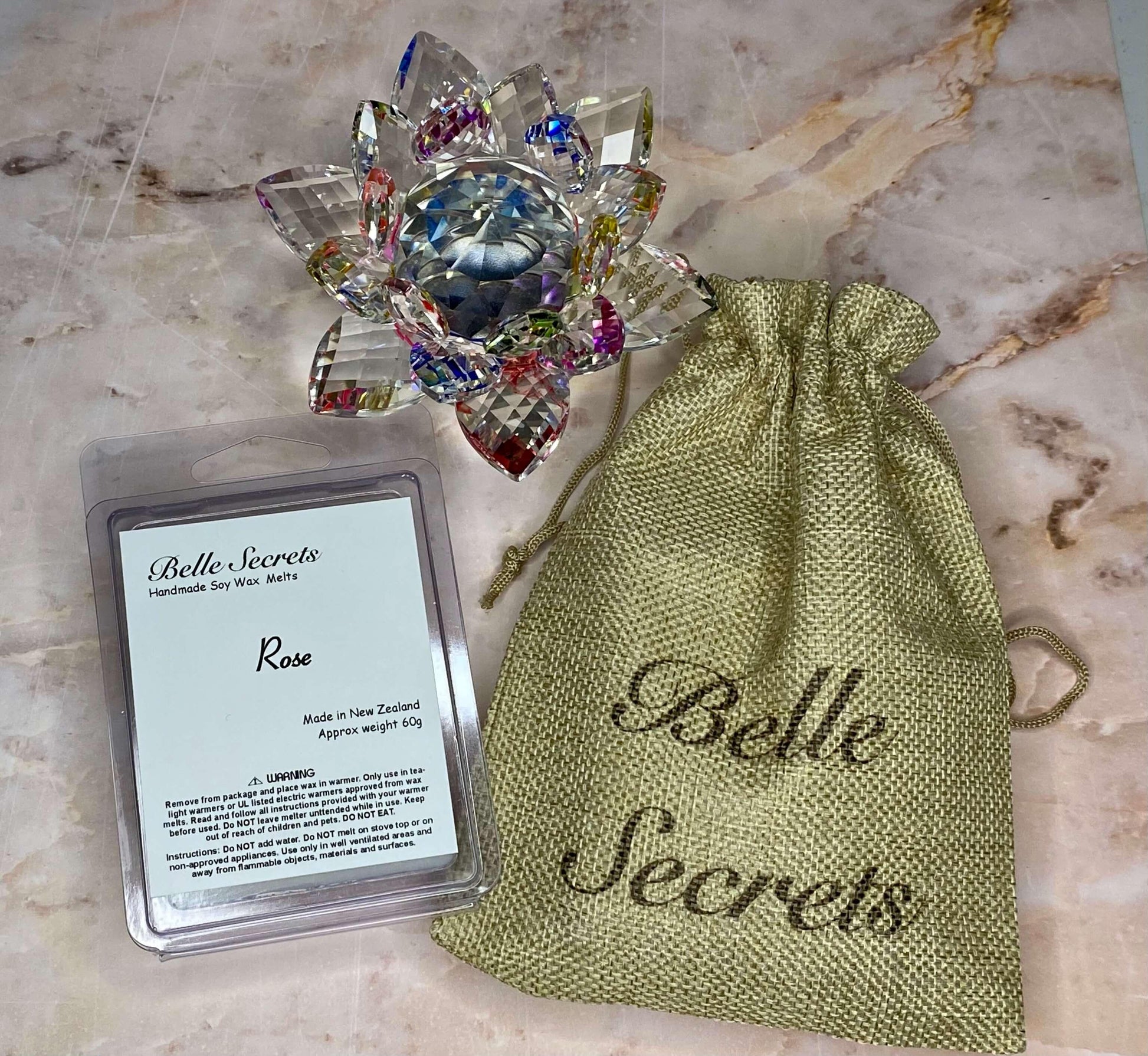 Soy Wax Melts - Rose - Belle Secrets