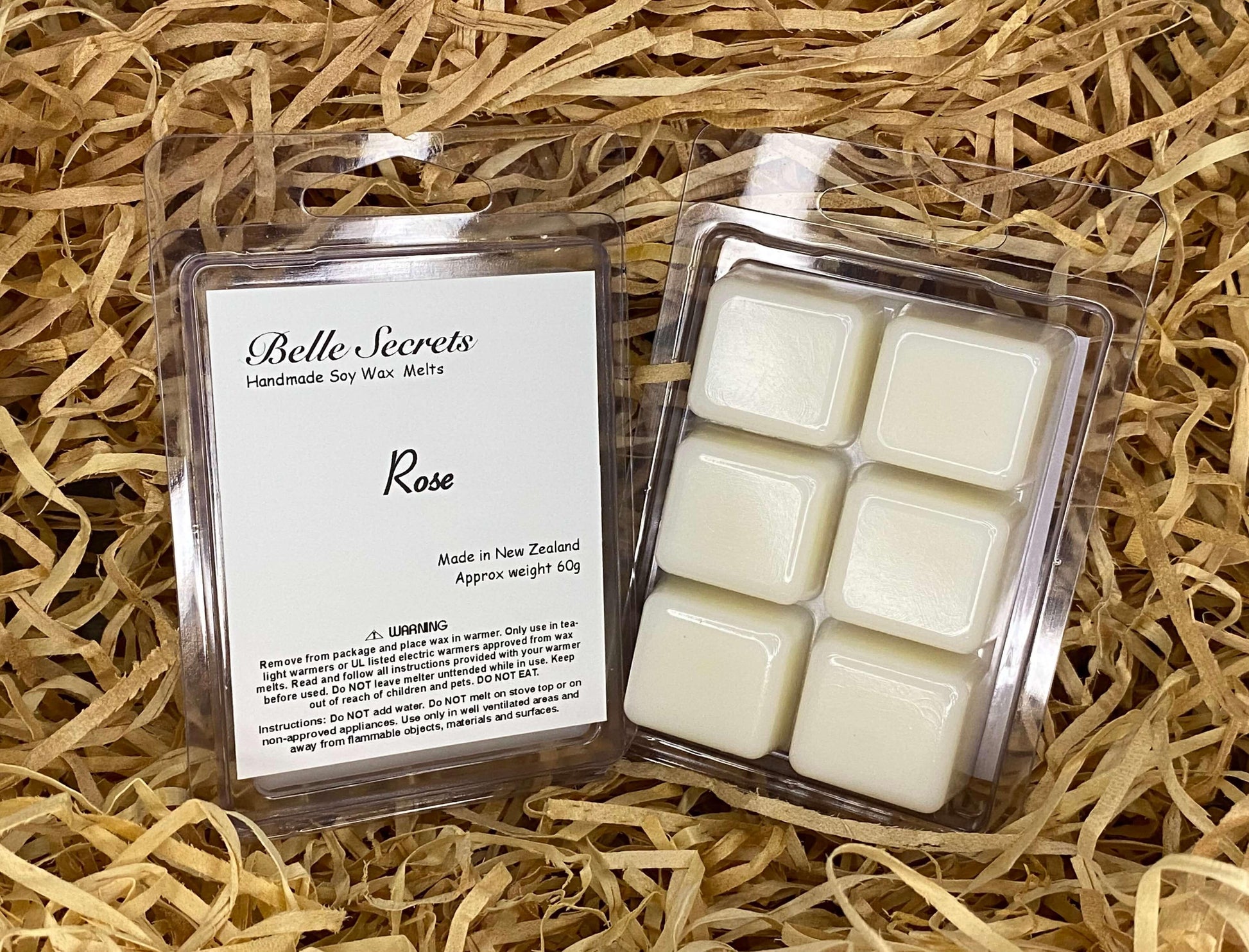 Soy Wax Melts - Rose - Belle Secrets