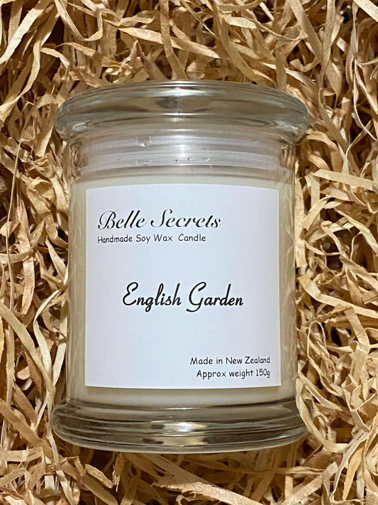 Soy Wax Candles - English Garden - Belle Secrets