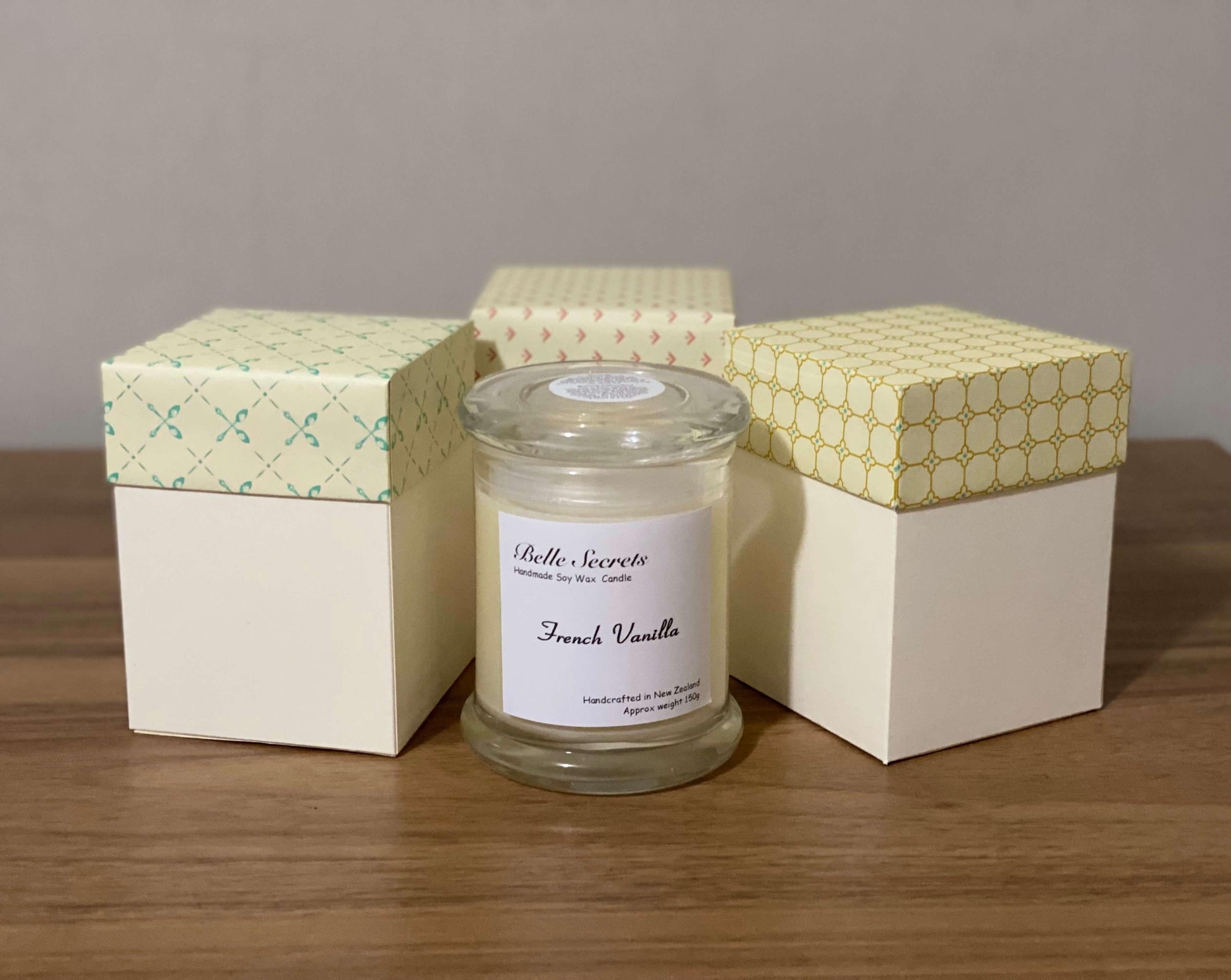 Soy Wax Candles - French Vanilla - Belle Secrets