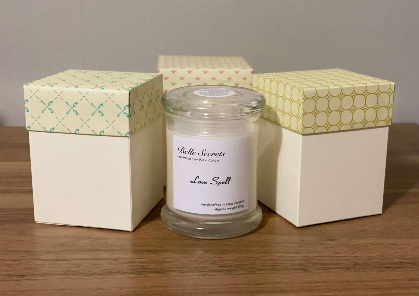 handmade Scented Soy Wax Candle - Love Spell - Belle Secrets