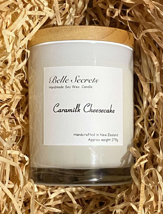 Scented Soy Wax Candles - Caramilk Cheesecake - Belle Secrets