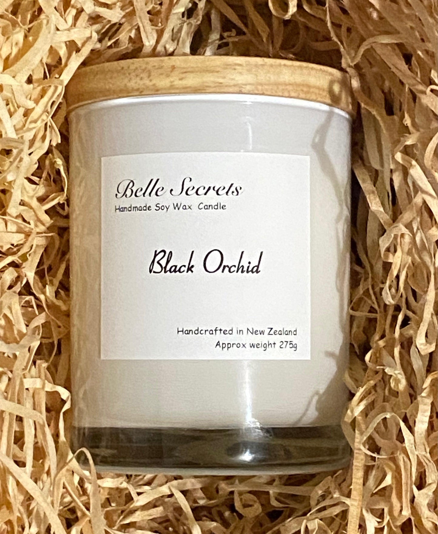 Scented Soy Wax Candles - Black Orchid - Belle Secrets