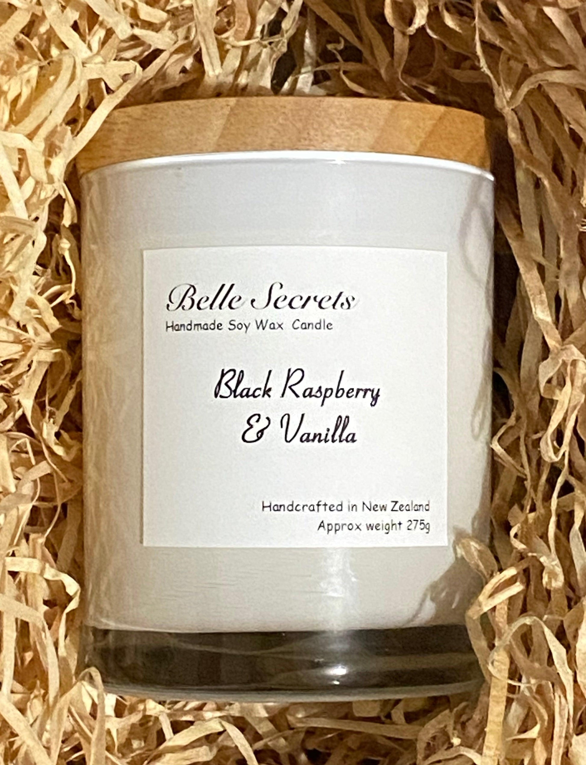 Soy Wax Candles - Black Raspberry and Vanilla - Belle Secrets