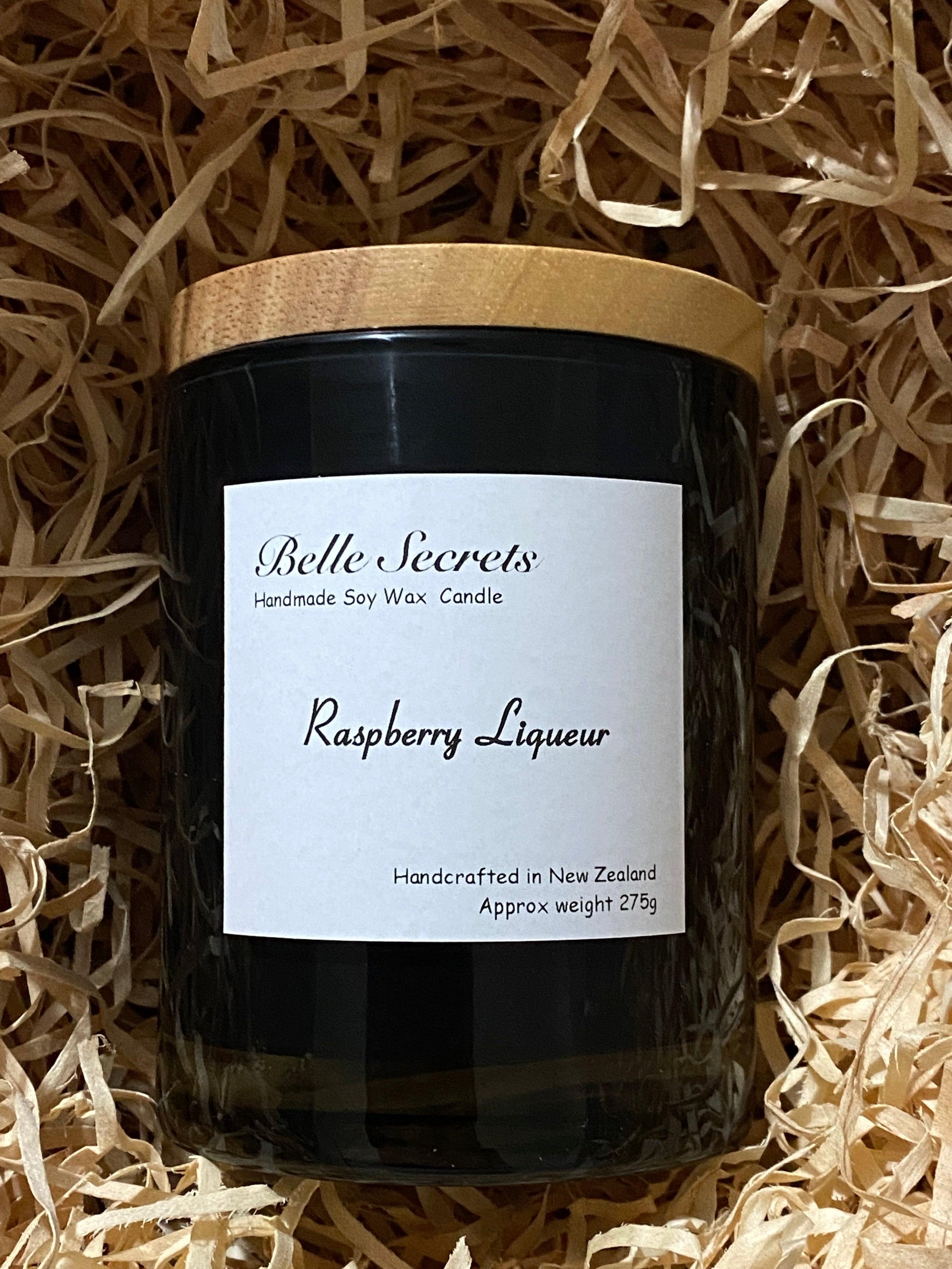 Soy Wax Candles - Raspberry Liqueur - Belle Secrets